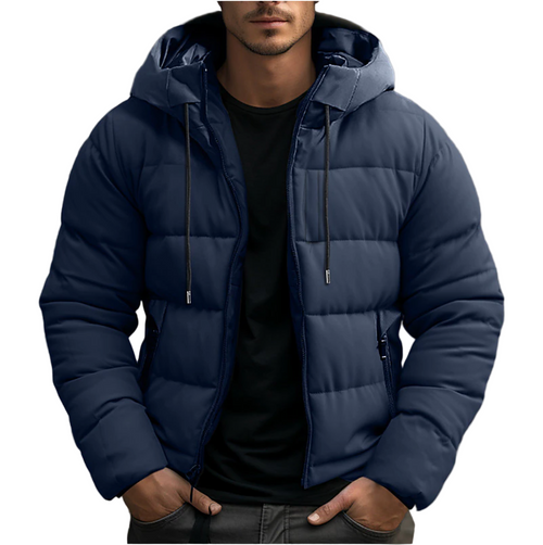 Men's Winter Jacket Waterproof with Adjustable Hood