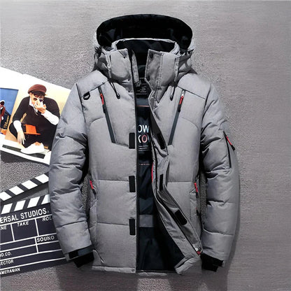 Men's Winter Jacket With Adjustable Hood