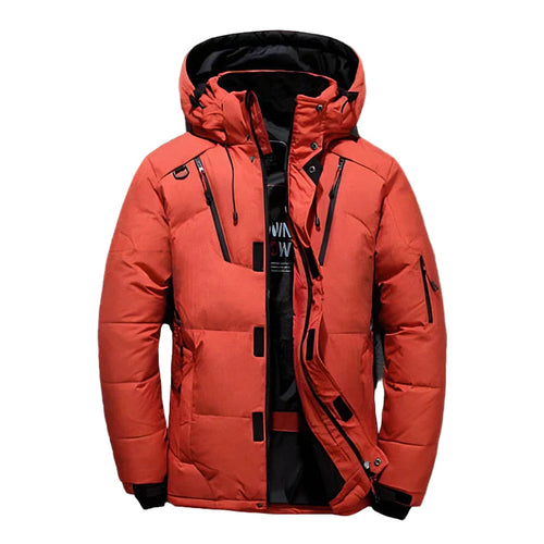 Men's Winter Jacket With Adjustable Hood