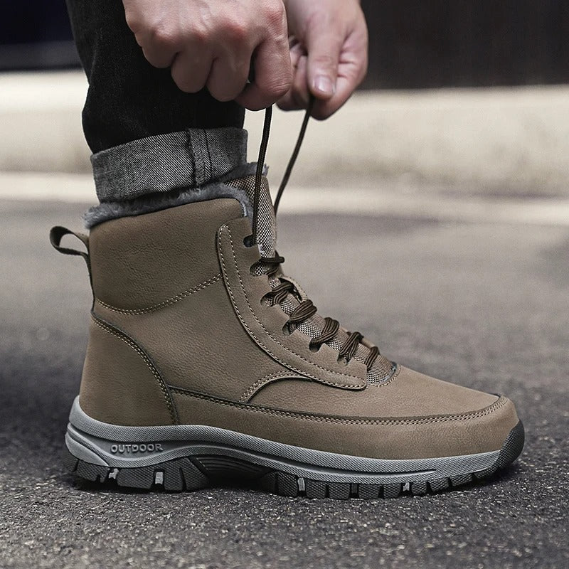 Men's Winter Snow Boots with Fur