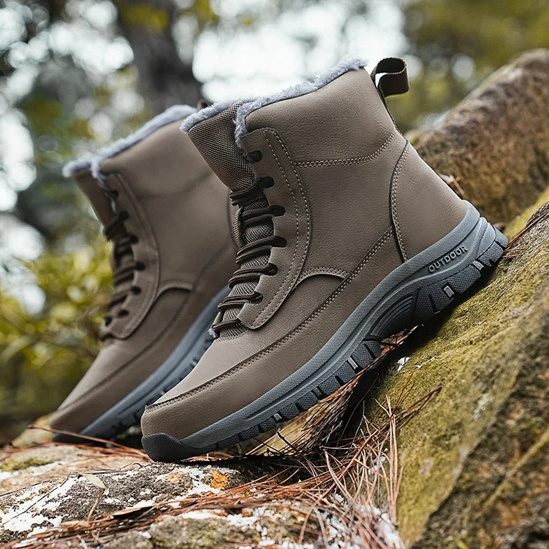 Men's Winter Snow Boots with Fur