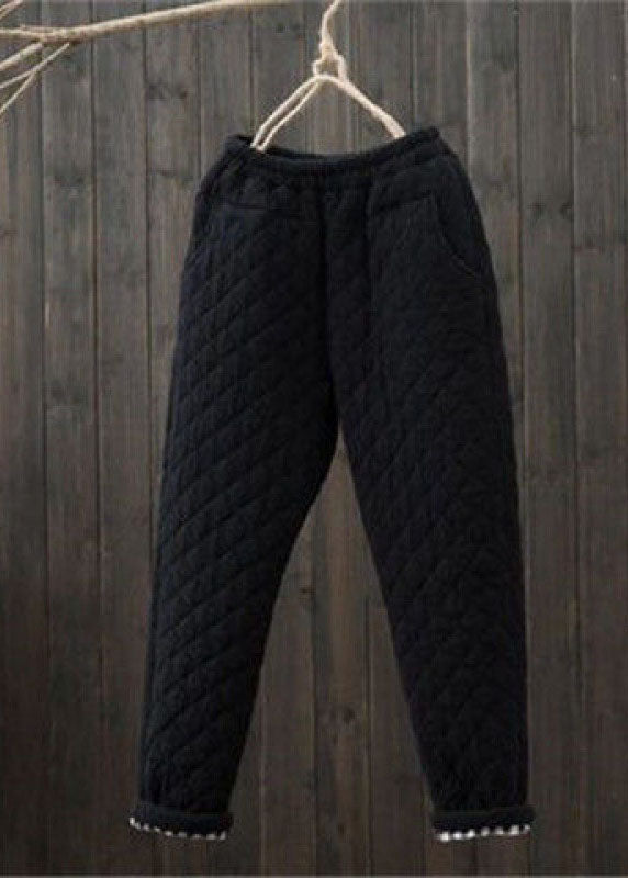 Men's Winter Trousers with Elastic Waist and Pockets