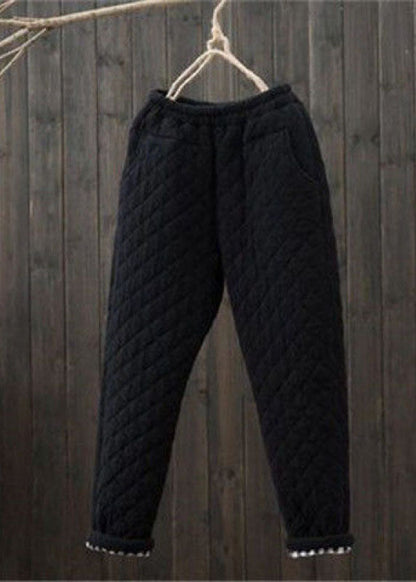 Men's Winter Trousers with Elastic Waist and Pockets