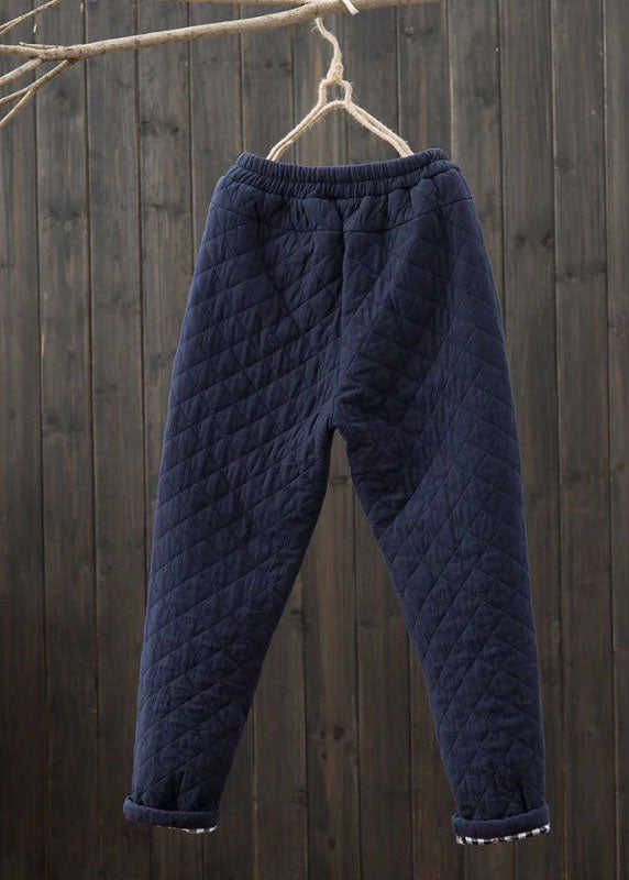 Men's Winter Trousers with Elastic Waist and Pockets