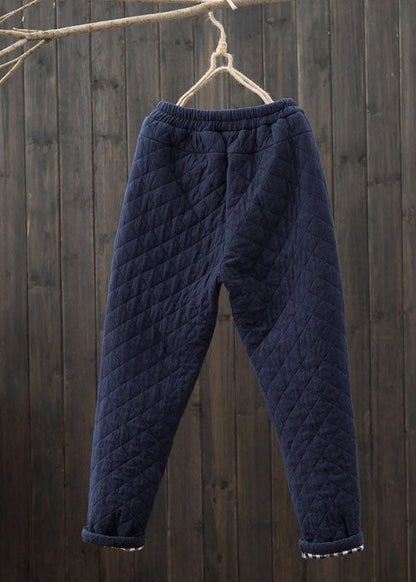 Men's Winter Trousers with Elastic Waist and Pockets