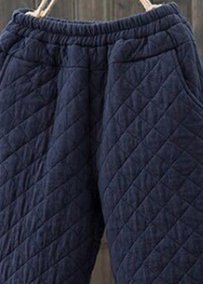 Men's Winter Trousers with Elastic Waist and Pockets