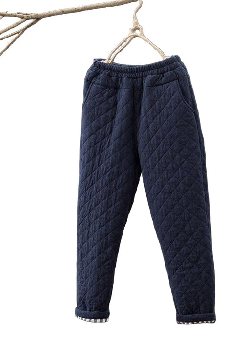 Men's Winter Trousers with Elastic Waist and Pockets