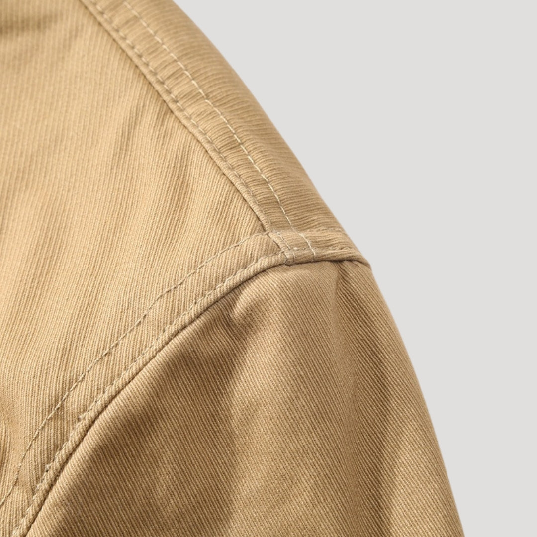 Men's Work Coat With Fleece For Cold Days