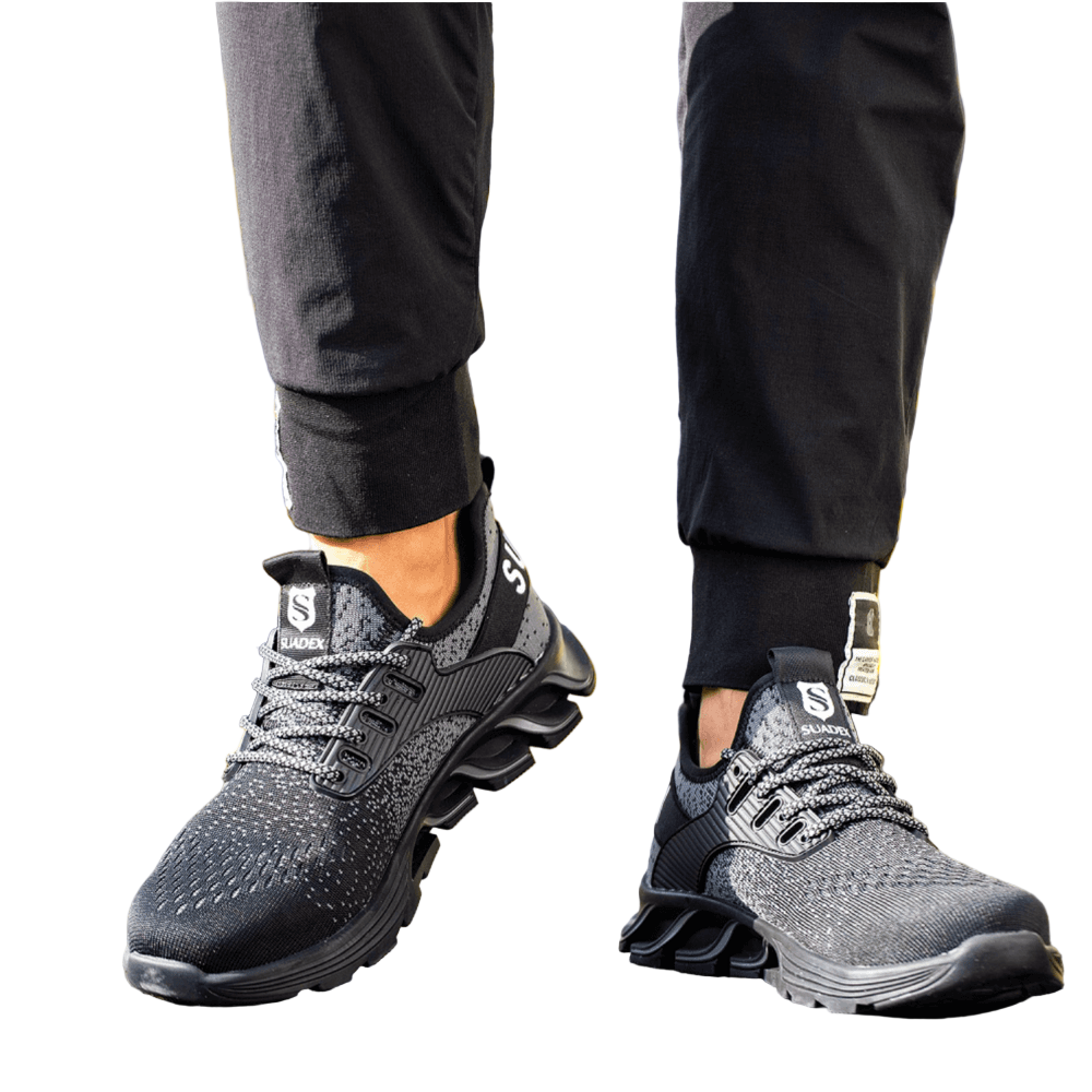 Men's Work Shoes with Kevlar Sole and Steel Toecap