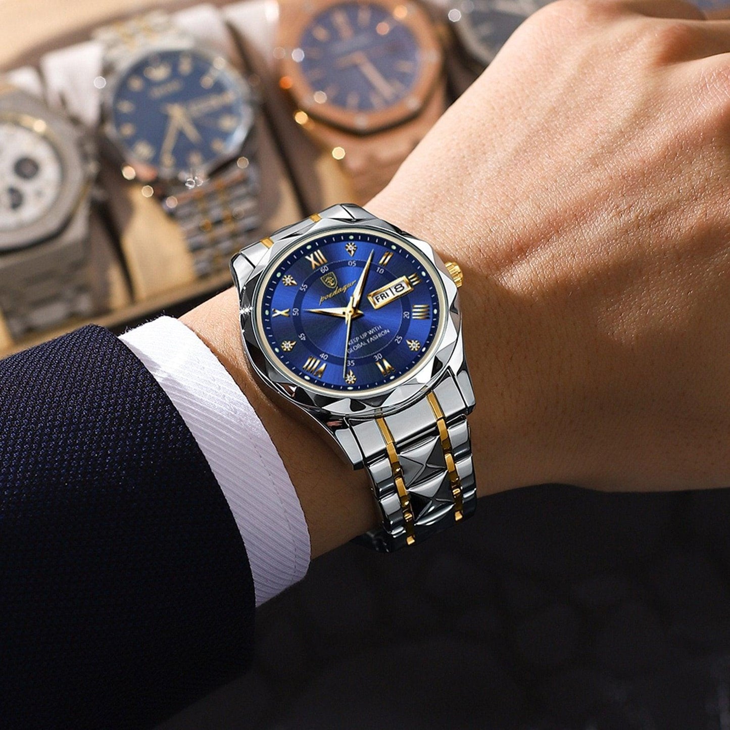 Men's Wristwatch Waterproof Stylish Design