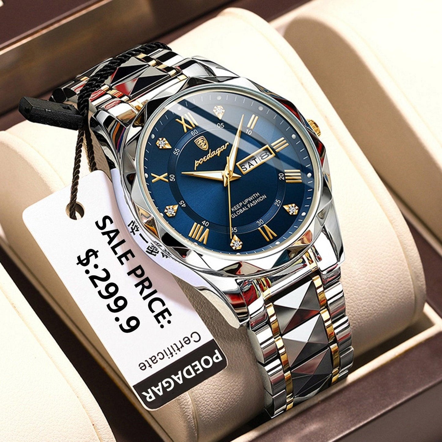 Men's Wristwatch Waterproof Stylish Design
