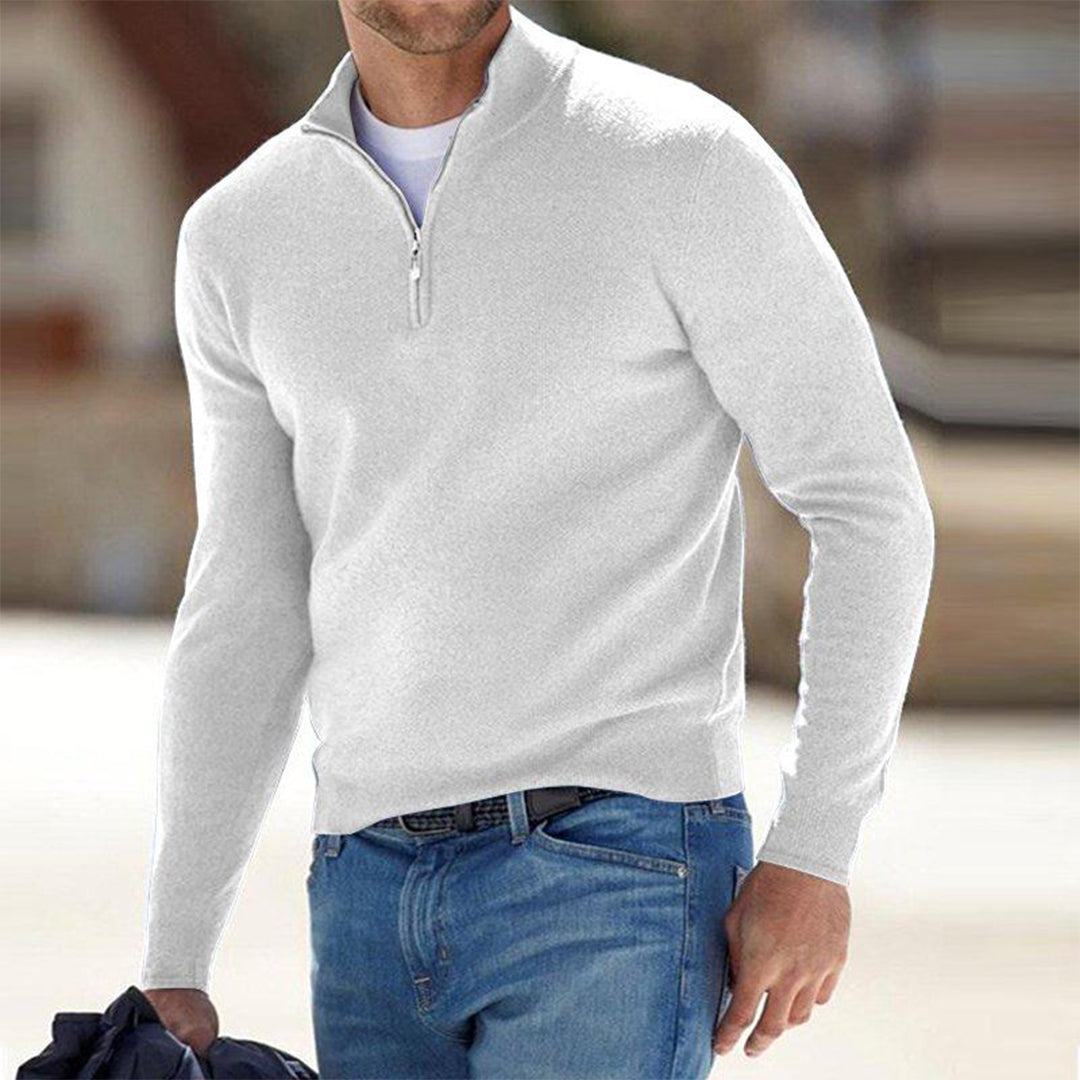 Men's Zip Cardigan Casual Fleece for Comfortable Style