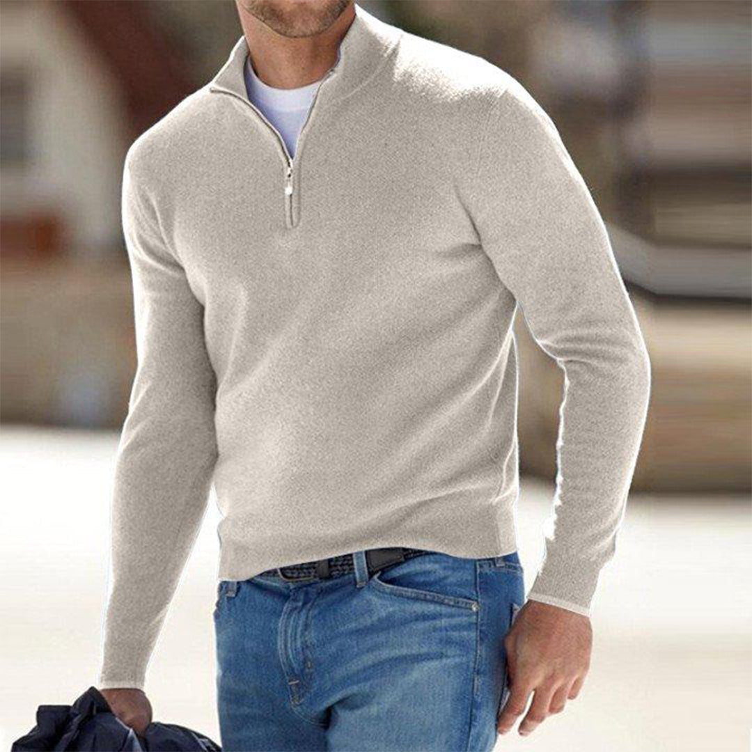 Men's Zip Cardigan Casual Fleece for Comfortable Style