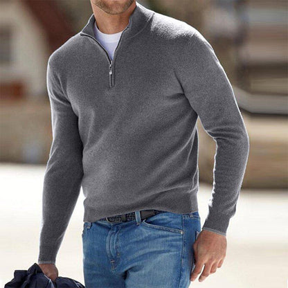Men's Zip Cardigan Casual Fleece for Comfortable Style