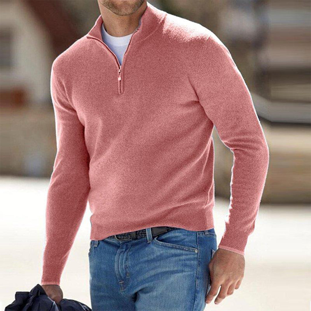Men's Zip Cardigan Casual Fleece for Comfortable Style