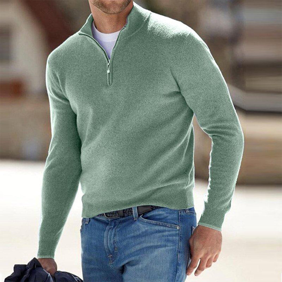 Men's Zip Cardigan Casual Fleece for Comfortable Style