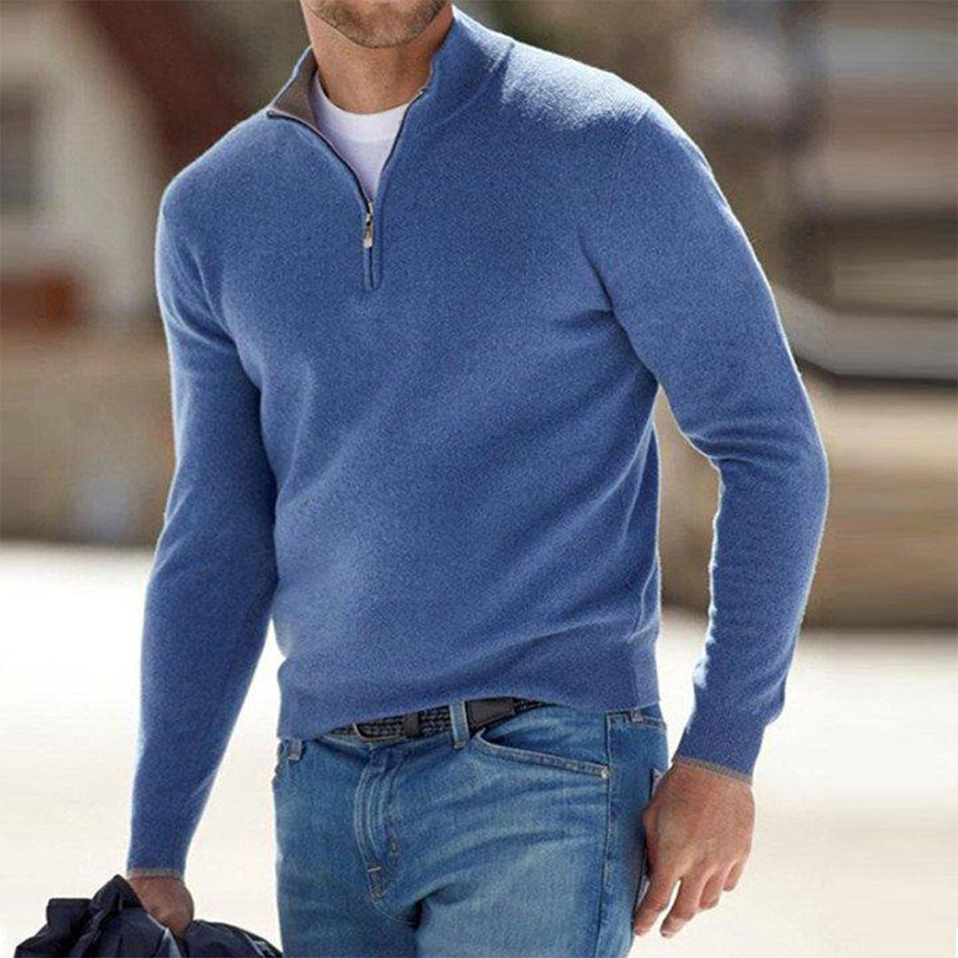 Men's Zip Cardigan Casual Fleece for Comfortable Style