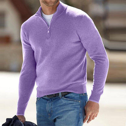 Men's Zip Cardigan Casual Fleece for Comfortable Style