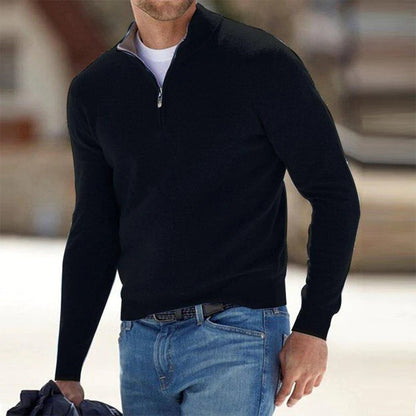 Men's Zip Cardigan Casual Fleece for Comfortable Style