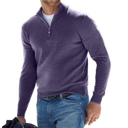 Men's Zip Cardigan Casual Fleece for Comfortable Style