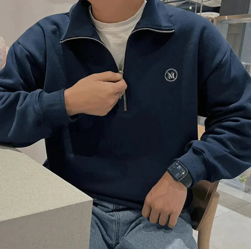 Men's Zip Up Shirt Casual