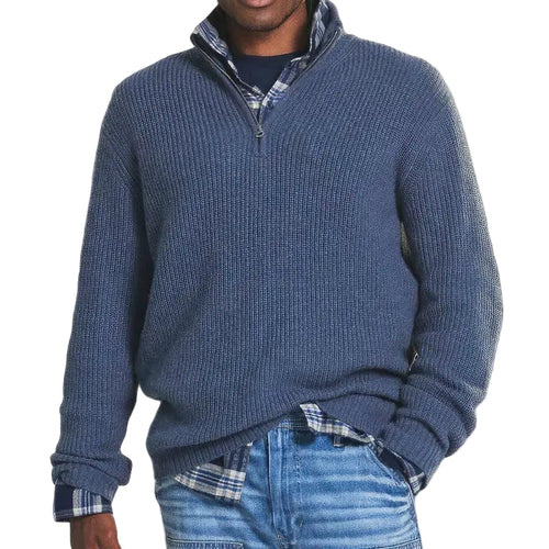 Men's Zipped Knitted Sweater