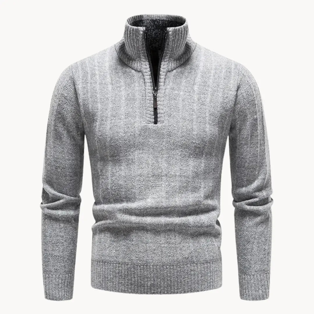 Men's Zipped Quarter Shirt Casual