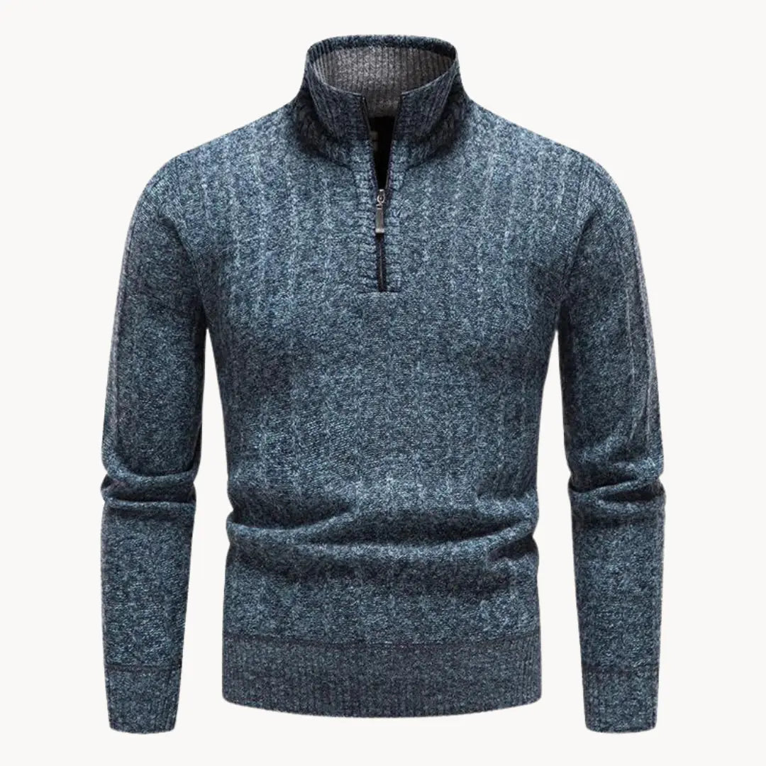 Men's Zipped Quarter Shirt Casual