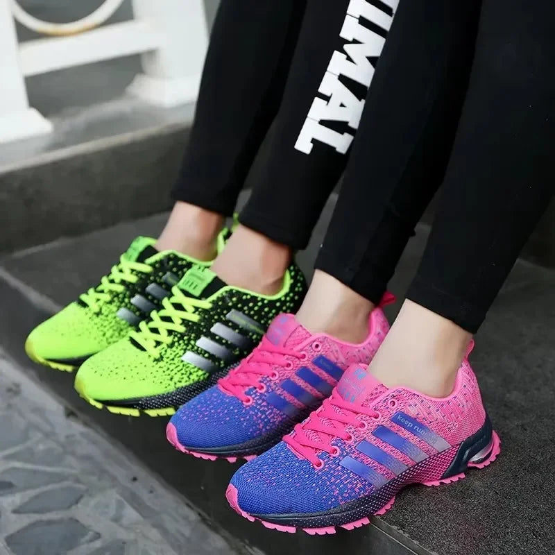 Men's and Women's Sneakers Breathable Patchwork Synthetic for Casual Use