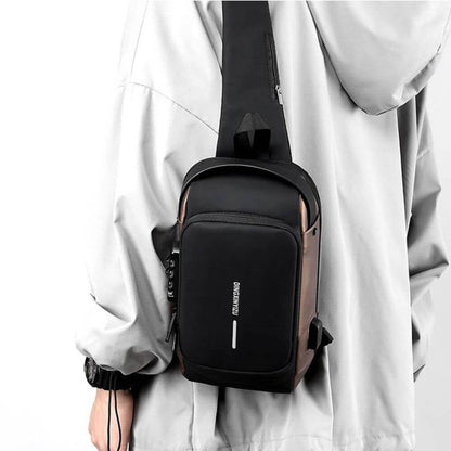 Men's bag with anti-theft protection