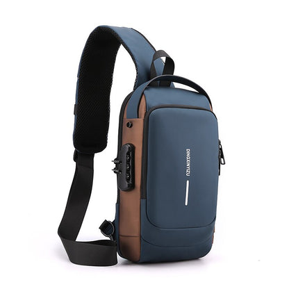 Men's bag with anti-theft protection