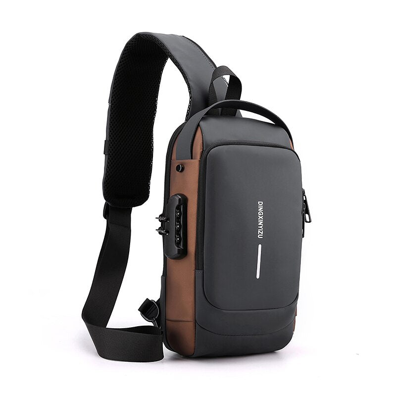 Men's bag with anti-theft protection