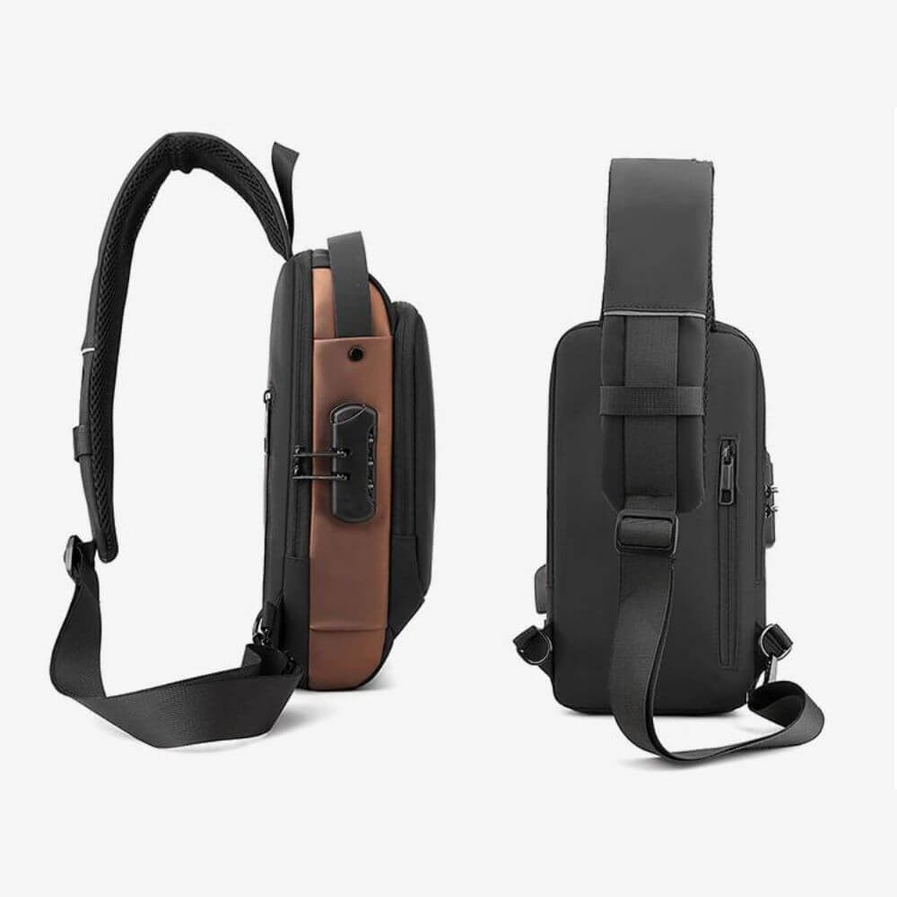 Men's bag with anti-theft protection