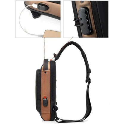Men's bag with anti-theft protection