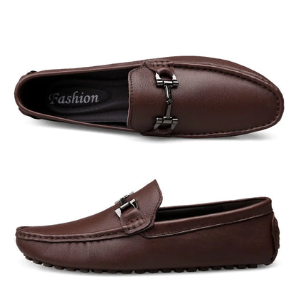 Men's breathable PU leather moccasins