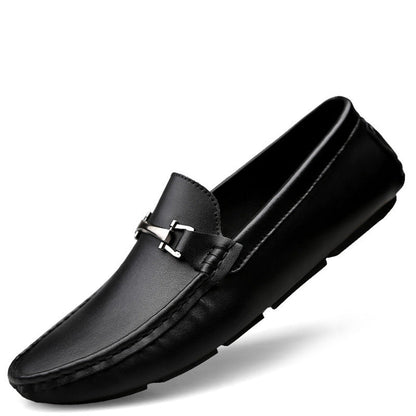Men's breathable PU leather moccasins