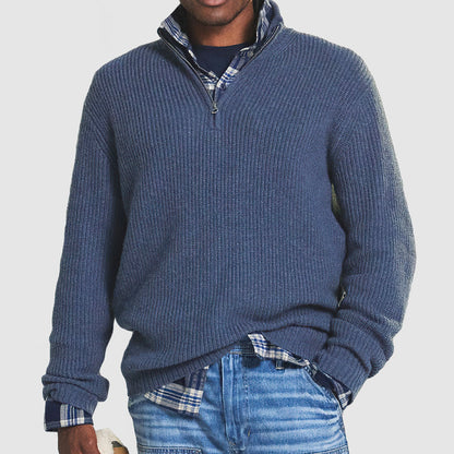 Men's business jumper with zip