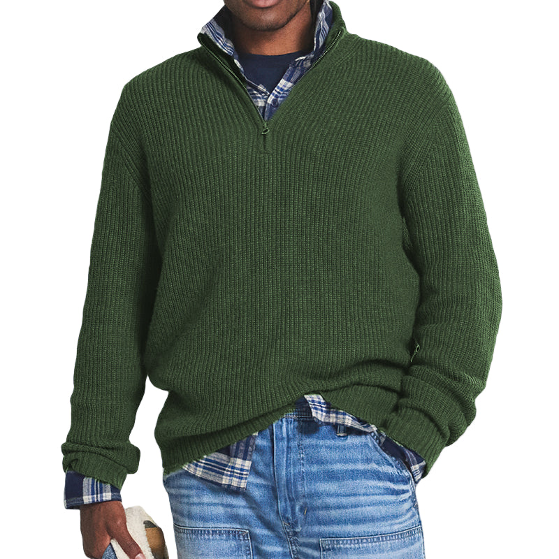 Men's business jumper with zip