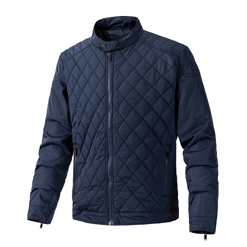Men's cotton quilted bomber jacket