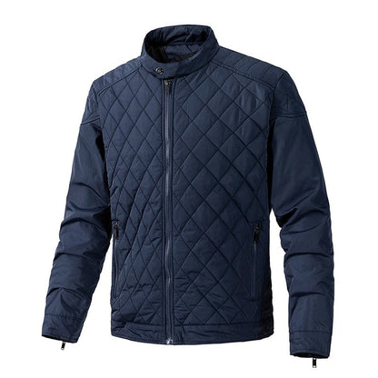 Men's cotton quilted bomber jacket