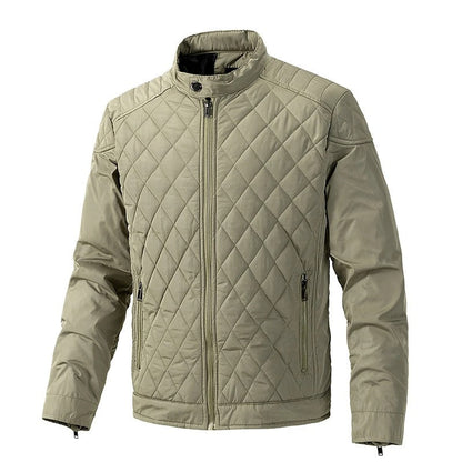 Men's cotton quilted bomber jacket