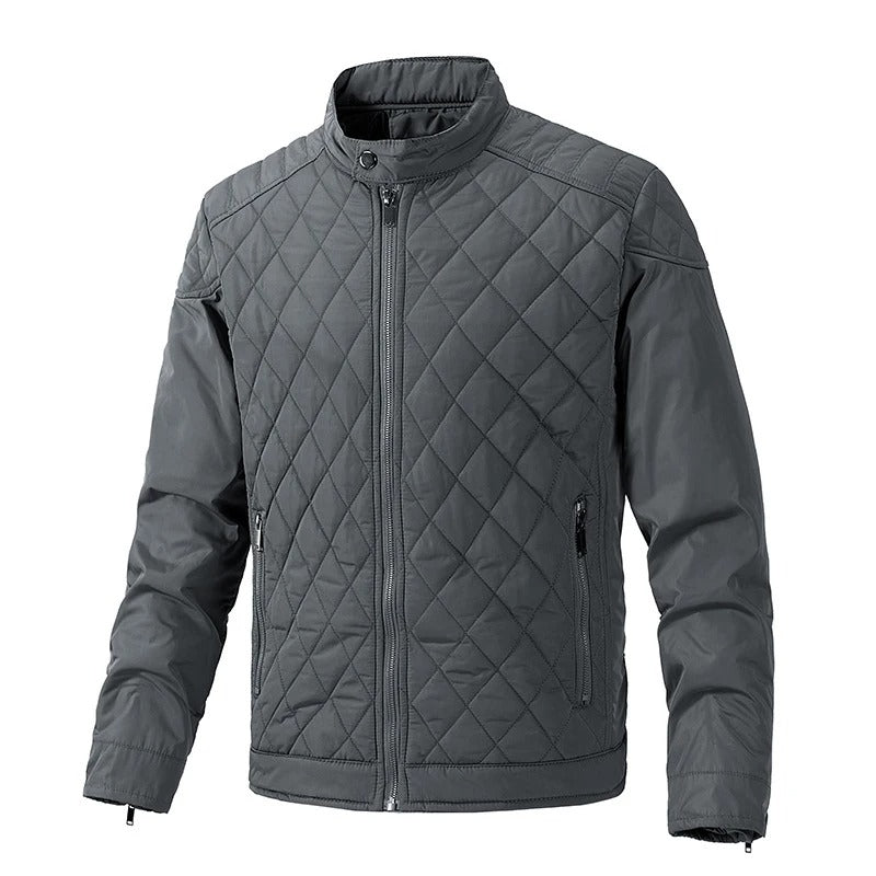 Men's cotton quilted bomber jacket