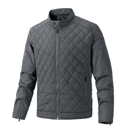 Men's cotton quilted bomber jacket