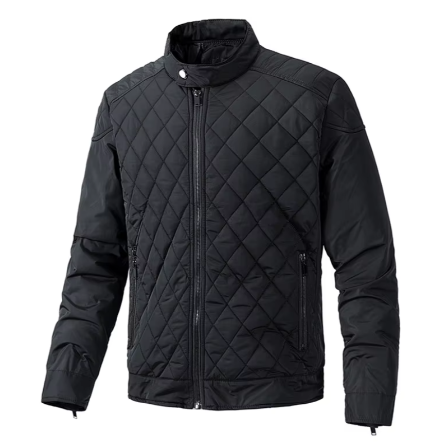 Men's cotton quilted bomber jacket