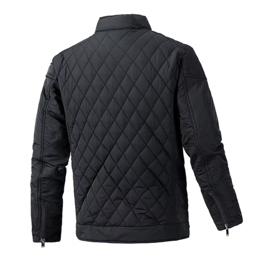 Men's cotton quilted bomber jacket