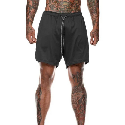 Men's double-layer beach shorts