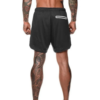 Men's double-layer beach shorts