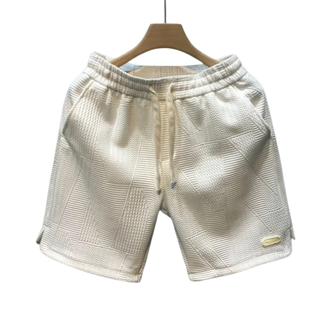 Men's golf-patterned sports shorts
