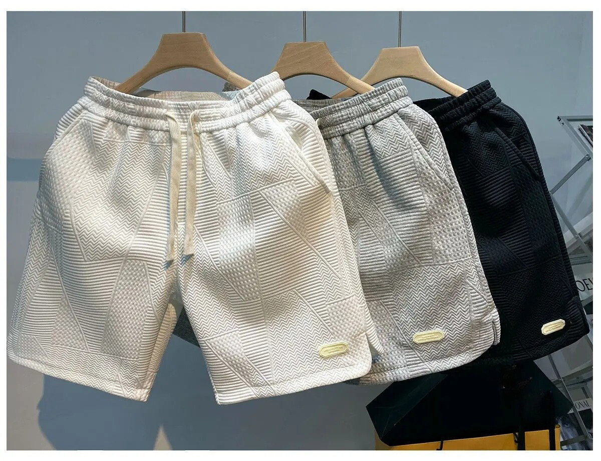 Men's golf-patterned sports shorts