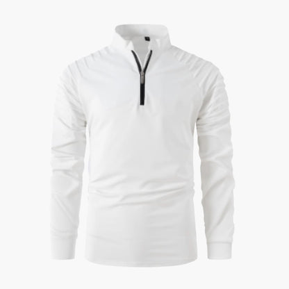 Men's half-zip shirt with long sleeves